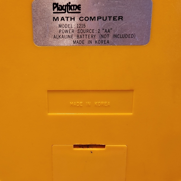 Playtime Touch & Learn Math Computer 1987 Vintage - Picture 5 of 10